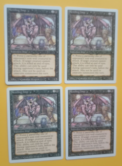 Magic the Gathering MTG Revised NETTING IMP X 4 VLP/EX U 1994 Nice! - Image 3
