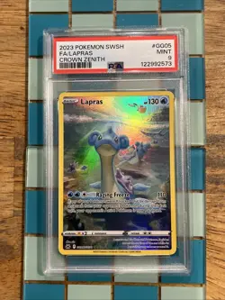 GRADED PSA 9 2023 Pokemon SWSH FA/Lapras Crown Zenith #GG05 - Image 1