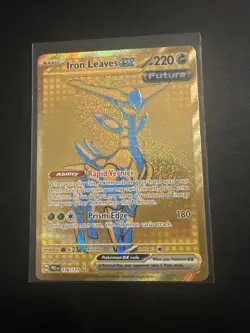 Iron Leaves ex 213/162 Hyper Rare Pokemon Scarlet & Violet Temporal Forces - NM - Image 1