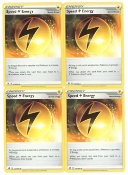 4x Pokemon TCG Speed L Energy 173/192 Swsh02: Rebel Clash Playset - Image 1