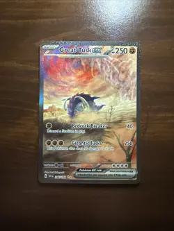 Great Tusk ex 246/198 SV01: Scarlet & Violet Base Set Holo Full Art Pokemon TCG - Image 1