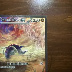 Great Tusk ex 246/198 SV01: Scarlet & Violet Base Set Holo Full Art Pokemon TCG - Image 3