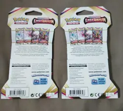 2 POKEMON LOST ORIGIN SLEEVED BOOSTER PACKS - Artwork In Photos - NEW & SEALED - Image 4