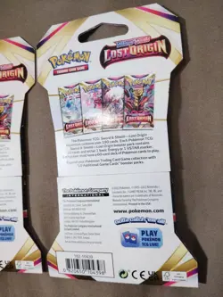 2 POKEMON LOST ORIGIN SLEEVED BOOSTER PACKS - Artwork In Photos - NEW & SEALED - Image 5