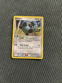 Pokemon TCG Shelgon 45/107 Reverse Holo Ex Deoxys Stamped - Image 1