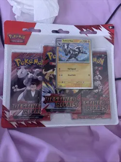 Pokemon TCG: Scarlet & Violet - Destined Rivals 3 Pack Blister New Sealed - Image 1