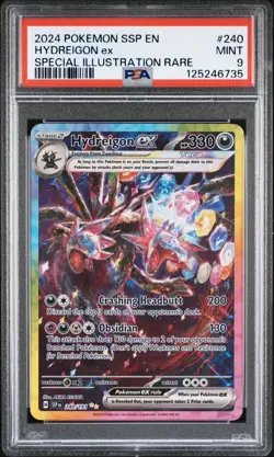 Hydreigon Ex 240/191 Surging Sparks Special Illustration Rare Pokemon PSA 9 🔥 - Image 1