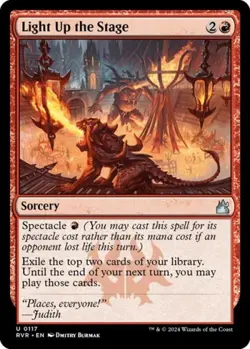 Light Up the Stage -Foil Light Play MTG Ravnica Remastered - Image 1