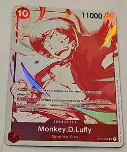 Op13 Monkey D Luffy St10-006 SR Promo One Piece Card English - Image 1