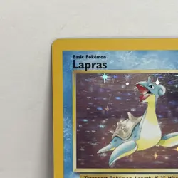 Pokemon TCG Lapras Fossil Holo Rare Card 10/62 - Image 2