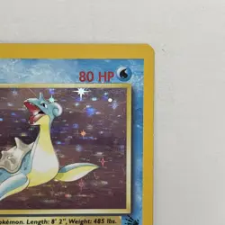 Pokemon TCG Lapras Fossil Holo Rare Card 10/62 - Image 3