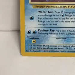 Pokemon TCG Lapras Fossil Holo Rare Card 10/62 - Image 5