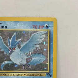 Articuno 2/62 Fossil Holo Vintage Unlimited Rare Pokemon Card MP - Image 3