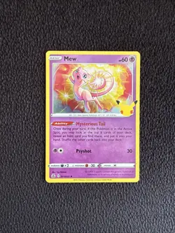 Pokemon Celebrations Set! Mew 011/025 Holo Rare Card! NM - Image 1