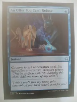 An Offer You Can't Refuse NM Foundations Uncommon Magic The Gathering Cards - Image 1