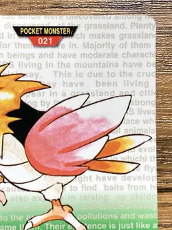Pokemon Carddass Card Spearow No.21 Bandai Pocket Monsters Green ver. 1996 - Image 4
