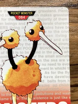Pokemon Carddass Card Doduo No.84 Bandai Pocket Monsters Red ver. 1996 - Image 4
