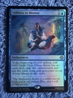 NM Foil Stillness in Motion, MTG, Tarkir Dragonstorm, Magic, 59 - Image 1