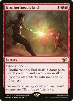 Brotherhood's End Regular - The Brothers' War MTG-NM - Image 1