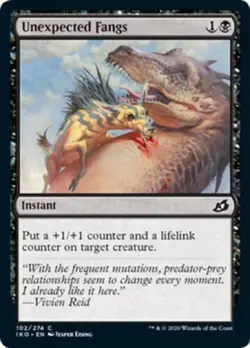 4 x Unexpected Fangs (102/274) - Ikoria: Lair of Behemoths - Common - Image 1