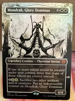 MTG Mondrak, Glory Dominus - Borderless Foil - ONE NM - Image 1