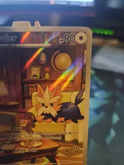 Pokemon White Flare Illustration Rare Herdier Card 155/086 Pokemon TCG NM - Image 3