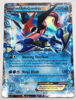 Ash-Greninja EX XY133 Black Star Promo Pokemon TCG - Image 1