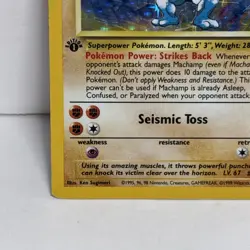 Pokemon TCG Machamp Holo 1st Edition Base Set #8/102 Holo Rare - Image 5