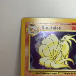 Pokemon TCG 1995 Ninetales Base Set Holo Rare 12/102 LP Condition - Image 2