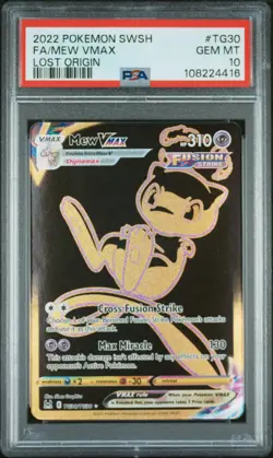 Fa/Mew Vmax #10 - 2022 Pokemon Sword & Shield Lost Origin - PSA 10 - Image 1