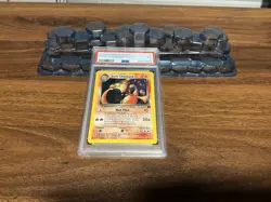Dark Charizard 4/82 Holo Unlimited Team Rocket Pokemon TCG PSA 3 - Image 1