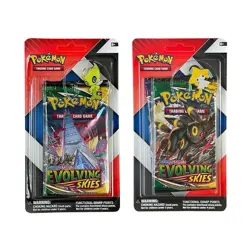 Pokemon TCG Checklane Pin Blister Evolving Skies & Chilling Reign Boosterpacks - Image 1