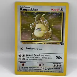 Pokemon TCG Kangaskhan Jungle 5/64 Holo Unlimited Holo Rare MP Condition #2 - Image 1
