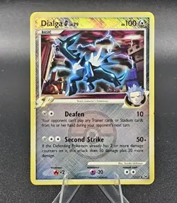 Pokemon TCG Dialga [G] Platinum 7/127 Reverse Holo Crosshatch Pokeball 2009 - Image 2