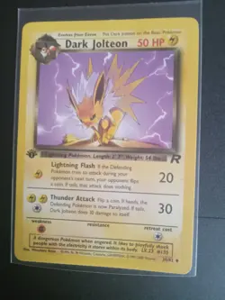 Pokemon Team Rocket Dark Flareon 35/82 Dark Jolteon 38/82 1st ed uncommon non... - Image 3