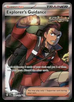 Explorer's Guidance - 200/162 Ultra Rare Holo NM Pokemon SV05: Temporal Forces - Image 1