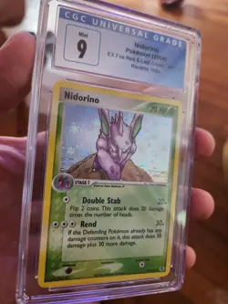 (POP 11) CGC 9 MINT Nidorino Reverse Holo 41/112 EX Fire Red Leaf Green Pokemon - Image 1