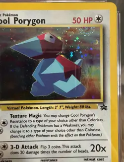 ?? SWIRL ?? CGC 8.5 COOL PORYGON 15 BLACK STAR PROMOS POKEMON STADIUM N64 ?? - Image 3