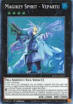 Yu-Gi-Oh! Magikey Spirit - Vepartu 1st Ed. BODE-EN047 Super Rare NM/LP x1 - Image 1