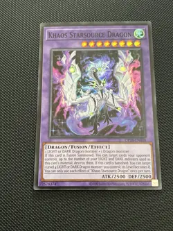 Yugioh! Khaos Starsource Dragon OP28-EN008 Super Rare OTS 28 Near Mint NM - Image 1