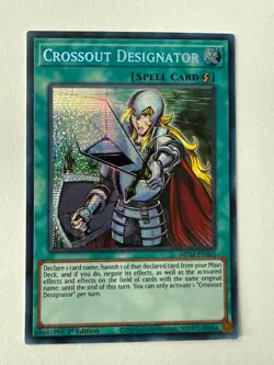Yugioh Crossout Designator MP22-EN265 Secret Rare 1st Ed NM - Image 1