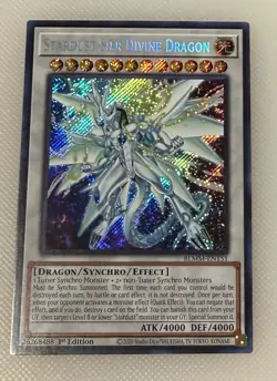 YuGiOh ~ Stardust Sifr Divine Dragon EN151 ~ Secret Rare ~ Monster Mayhem - Image 1