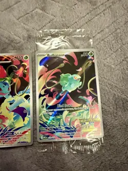 Pokemon Cards Bulbasaur & Ivysaur Ex Mega Evolution Gold Star 133 & 134/132 Holo - Image 2