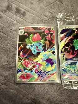 Pokemon Cards Bulbasaur & Ivysaur Ex Mega Evolution Gold Star 133 & 134/132 Holo - Image 3