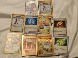 Rare Trainer Pokemon Card Lot! Trainer Nessa, Gold, Imposter Professor Oak - Image 1