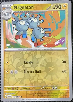 Magneton 064/197 SV03: Obsidian Flames Reverse Holo - Pokemon Card - Image 1