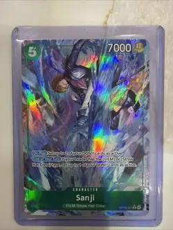 One Piece CCG Sanji Alt Card Op13-027 NM Pack Fresh! - Image 1