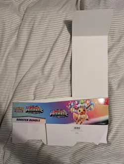 Prismatic Evolutions Booster Bundle Box (EMPTY NO CARDS,SLIGHTLY DAMAGED SEE PIC - Image 2