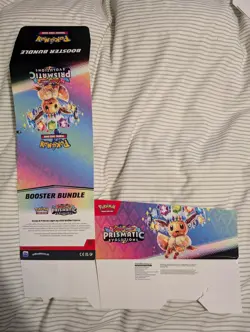 Prismatic Evolutions Booster Bundle Box (EMPTY NO CARDS,SLIGHTLY DAMAGED SEE PIC - Image 4