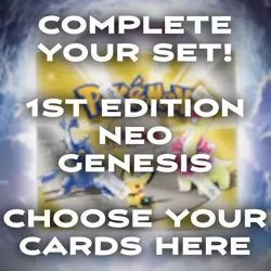 1st Edition Pokemon Neo Genesis Vintage - Free shipping after first card! - Image 1
